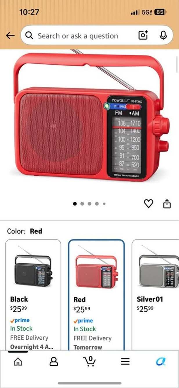 AM/FM Portable Radio - Picture 4 of 7